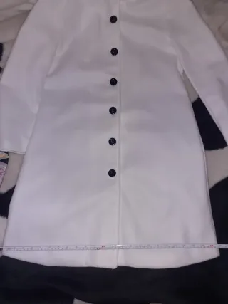 Abrigo blanco mujer