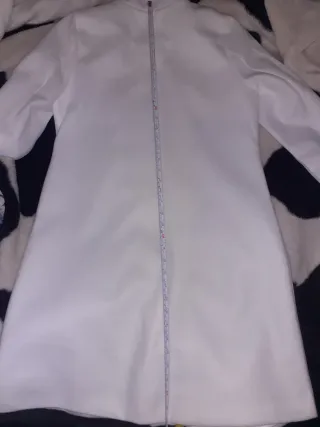 Abrigo blanco mujer