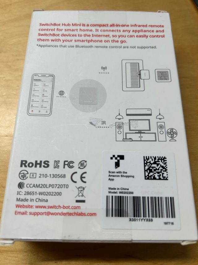 SwitchBot HUB Mini Mando a Distancia Inteligente