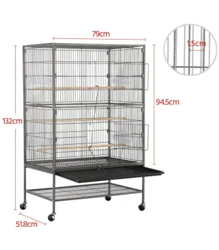 Jaula Grande para Loros/Ninfas