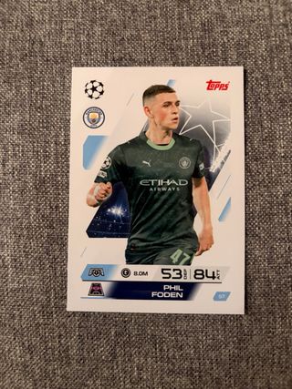 Cromo Phil Foden Manchester City Topps