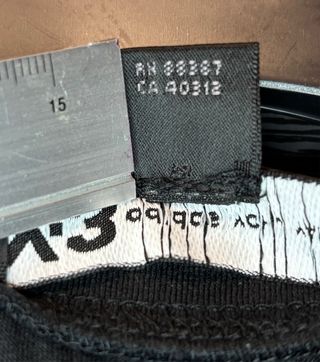 Camiseta Y-3 Negra Manga Larga