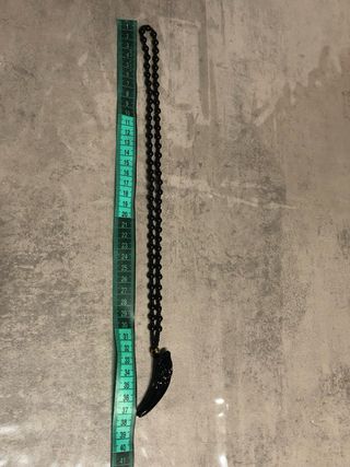 Collana ossidiana nera con ciondolo