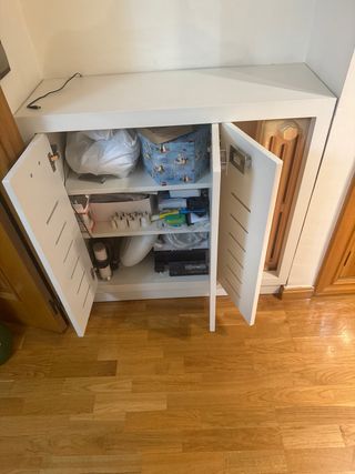 Armario recibidor blanco madera