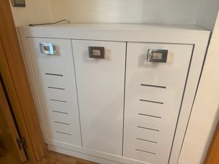 Armario recibidor blanco madera