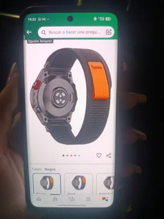 Correa Reloj Garmin Negro Naranja