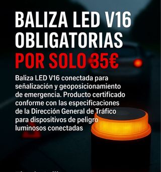 Baliza LED V16 Homologada