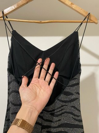 Vestido Negro Brillante