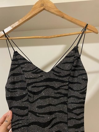 Vestido Negro Brillante