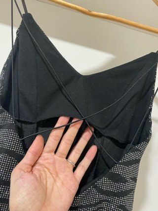 Vestido Negro Brillante