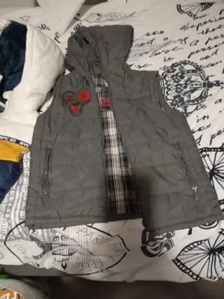 Chaqueta verde forrada niño