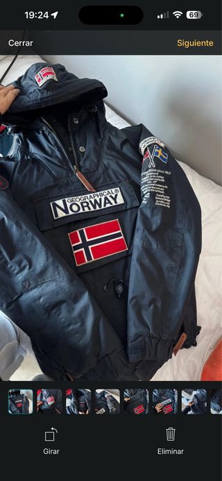Chaqueta Geographical Norway Negra