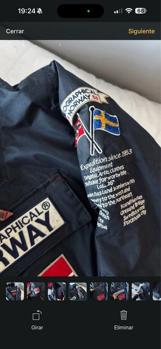 Chaqueta Geographical Norway Negra