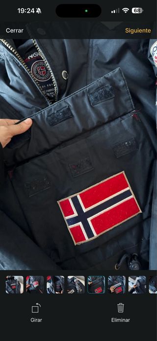 Chaqueta Geographical Norway Negra