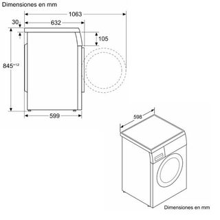 Lavadora Bosch WUU28T66ES 9Kg