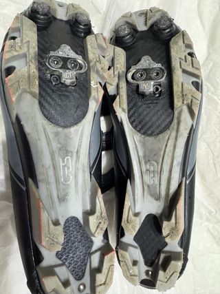 Scarpe Ciclismo MTB Nere con Suola in Carbonio