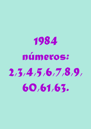 1984 (números sueltos)