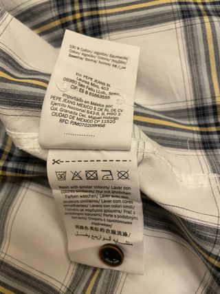 Camisa Pepe Jeans cuadros multicolor