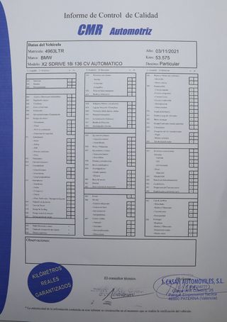 BMW X2 SDRIVE 18i AUT SOLO 53.000 KMS