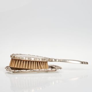 Juego tocador plata española punzonada antiguo