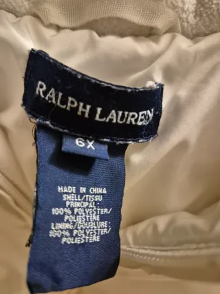 Piumino Ralph Lauren bambina bianco