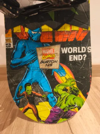 Tabla Snow Burton 125. Fijaciones Burton Smalls L