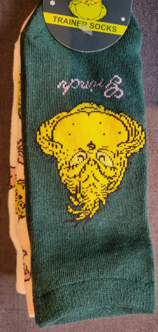 Calcetines Grinch Primark Talla 35-38 (3 pares)