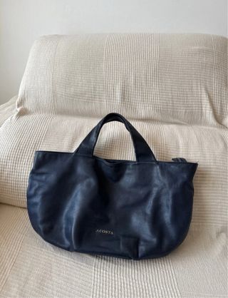 Bolso Acosta Azul cuero