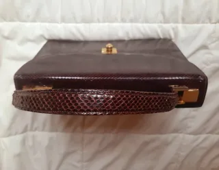 Bolso y cartera serpiente cuero 40s-50s