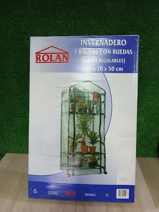 Invernadero 4 Baldas con ruedas 70x50x165cm
