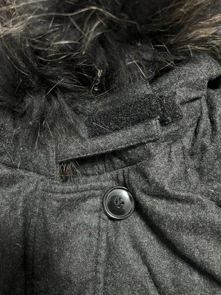 Moncler Giacca Lana Piuma Cappuccio Pelliccia L