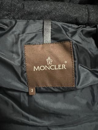 Moncler Giacca Lana Piuma Cappuccio Pelliccia L