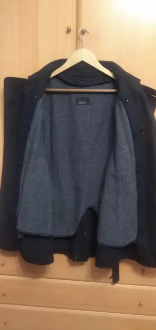 Chaqueta gabardina negra