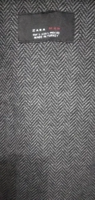 Chaqueta gabardina negra