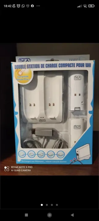 Cargador Doble DÄÄ para Mandos Wii