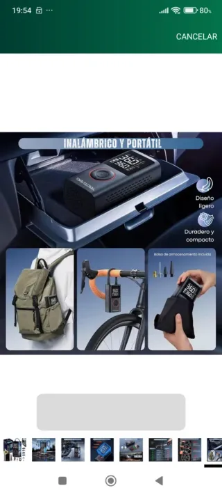 Compresor Portátil Coche Moto Nuevo