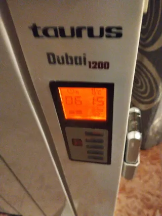 Estufa radiador con mando