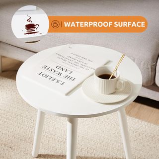 Mesa auxiliar redonda madera Ø 42cm