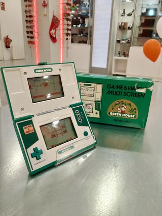 CONSOLA NINTENDO GAME & WATCH GREEN HOUSE + CAJA COLECCION