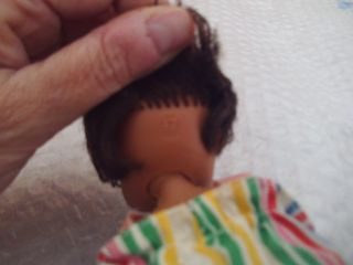 muñeca barriguitas negro, nuca pone 97, vestido or