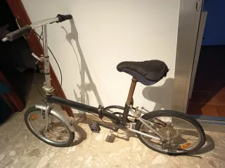Bicicleta Plegable Plata