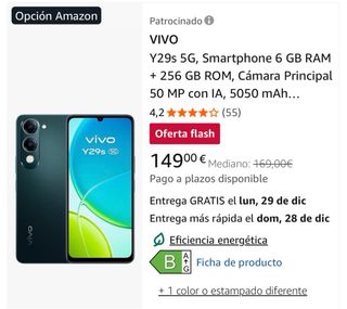 Móvil Vivo Y29S 5G