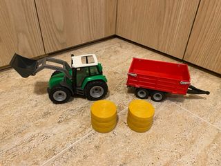 Playmobil Tractor, Remolque y Cinta Transportadora