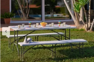 Mesa de acero plegable catering.