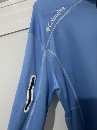 Columbia Sudadera Media Cremallera Azul
