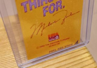 CROMO CARD TARJETA MICHAEL JORDAN GATORADE 1992 R2