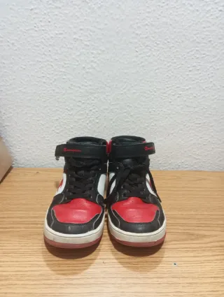 Zapatillas Champion Altas Rojas y Negras