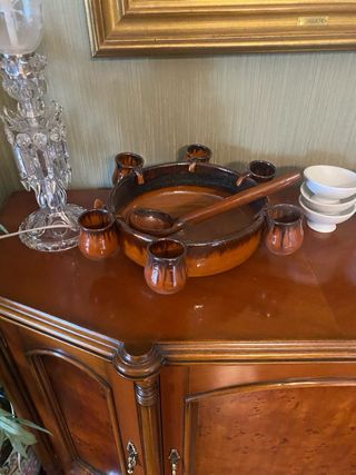 Juego Antigua Queimada Gallega Cerámica