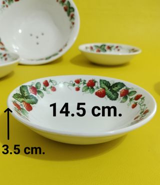 Juego de Postre Fresas