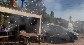 Máquina Burbujas + Humo + Leds + Flightcase